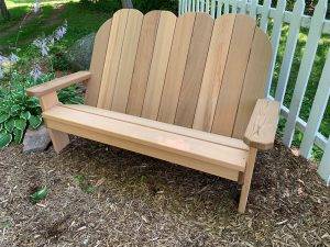 Adirondack Loveseat in Western Red Cedar