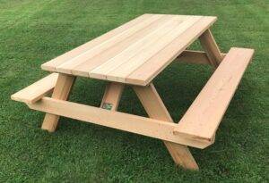 Heavy Duty 6' Cedar Picnic Table